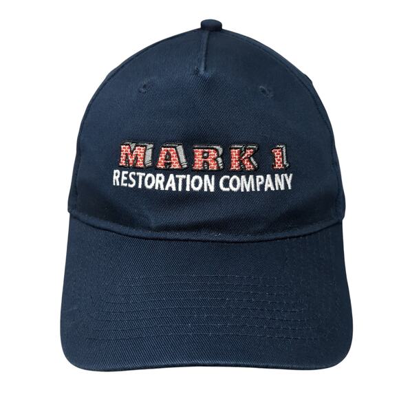 Mark 1 Restoration Company Strapback 5 Panel Cap Blue One Size Port & Company - Picture 1 of 10